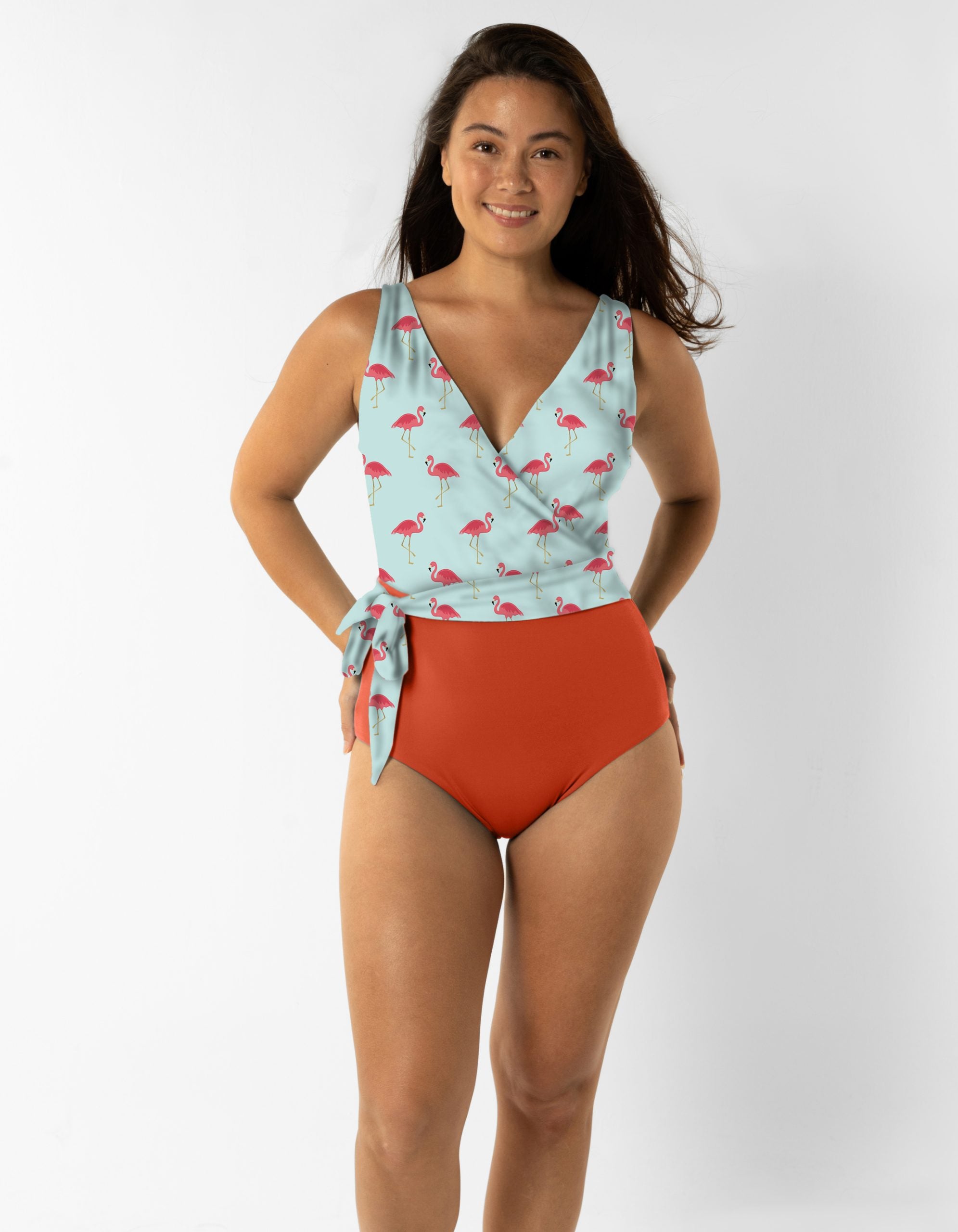 Flamingo one piece bathing suit online