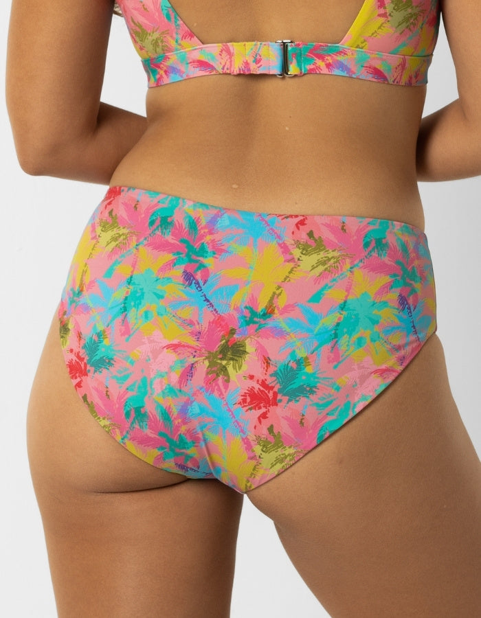 Sandbar_swimwear_Womens_plunge_bikini top_pink_palm