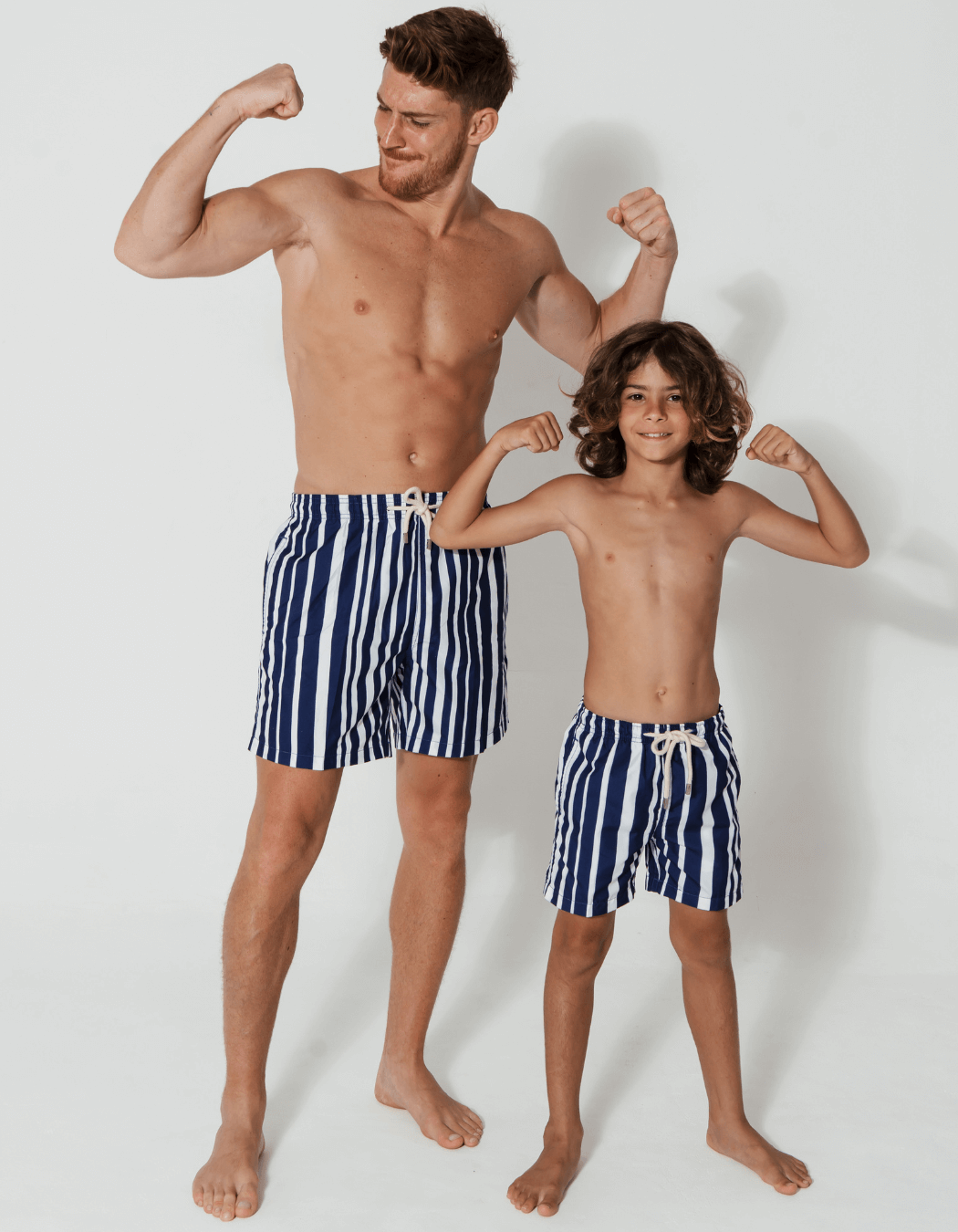 Sandbar_father_and_son_swim_shorts_blue_white_stripes