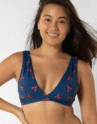 Sandbar_swimwear_Womens_plunge_bikini top_red_lobster