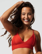 Sandbar_swimwear_family_matching_padded_ribbed_plunge_top_bikini_high_wasist_swimsuit_eco_recycled_lipstick_red