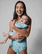 Sandbar_matching_mother_baby_swim_suit_ocean_unicorn_surfing_green_fern