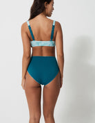 Sandbar_swimwear_family_matching_high_waist_bikini_eco_recycled_tank_top_bikini_reversible_Green_fern_teal