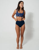 Sandbar_swimwear_family_matching_low_waist_bikini_eco_recycled_tank_top_bikini_reversible_ocean_manta_navy_blue