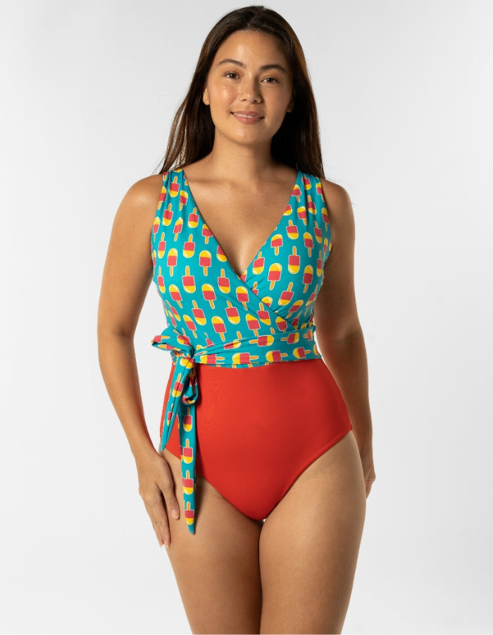 Womens_wrap_one_piece_swim_suit_ice_lolly