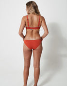 Sandbar_swimwear_family_matching_low_waist_bikini_eco_recycled_tank_top_bikini_reversible_Pink_palm_coral_rust