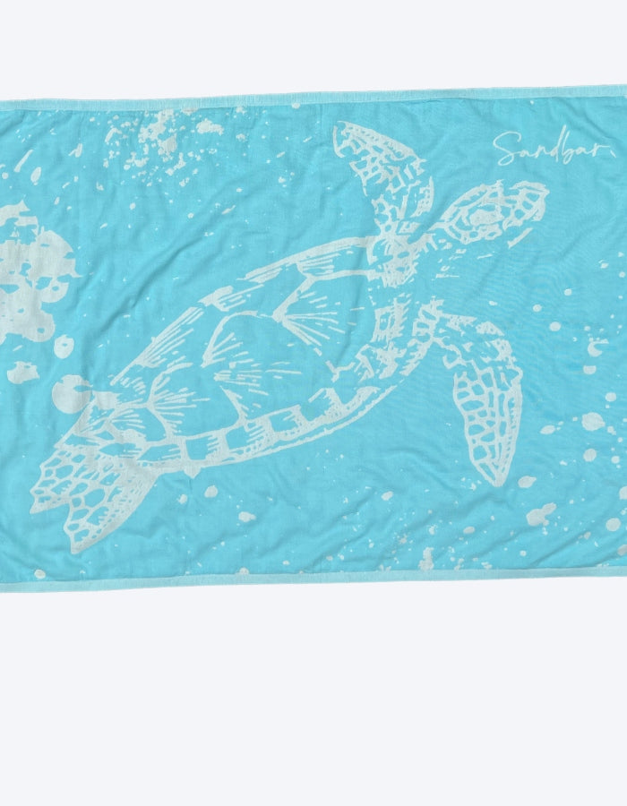 Sandbar_swimwear_turkish_cotton_towel_baby_blue_turtle_towel