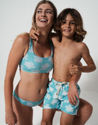 Sandbar_swimwear_mother_son_daughter_low_waist_bikini_eco_recycled_tank_top_bikini_reversible_turtle_teal