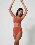 Sandbar_swimwear_family_matching_ribbed_tank_top_bikini_high_waist_swimsuit_eco_recycled_rust_coral