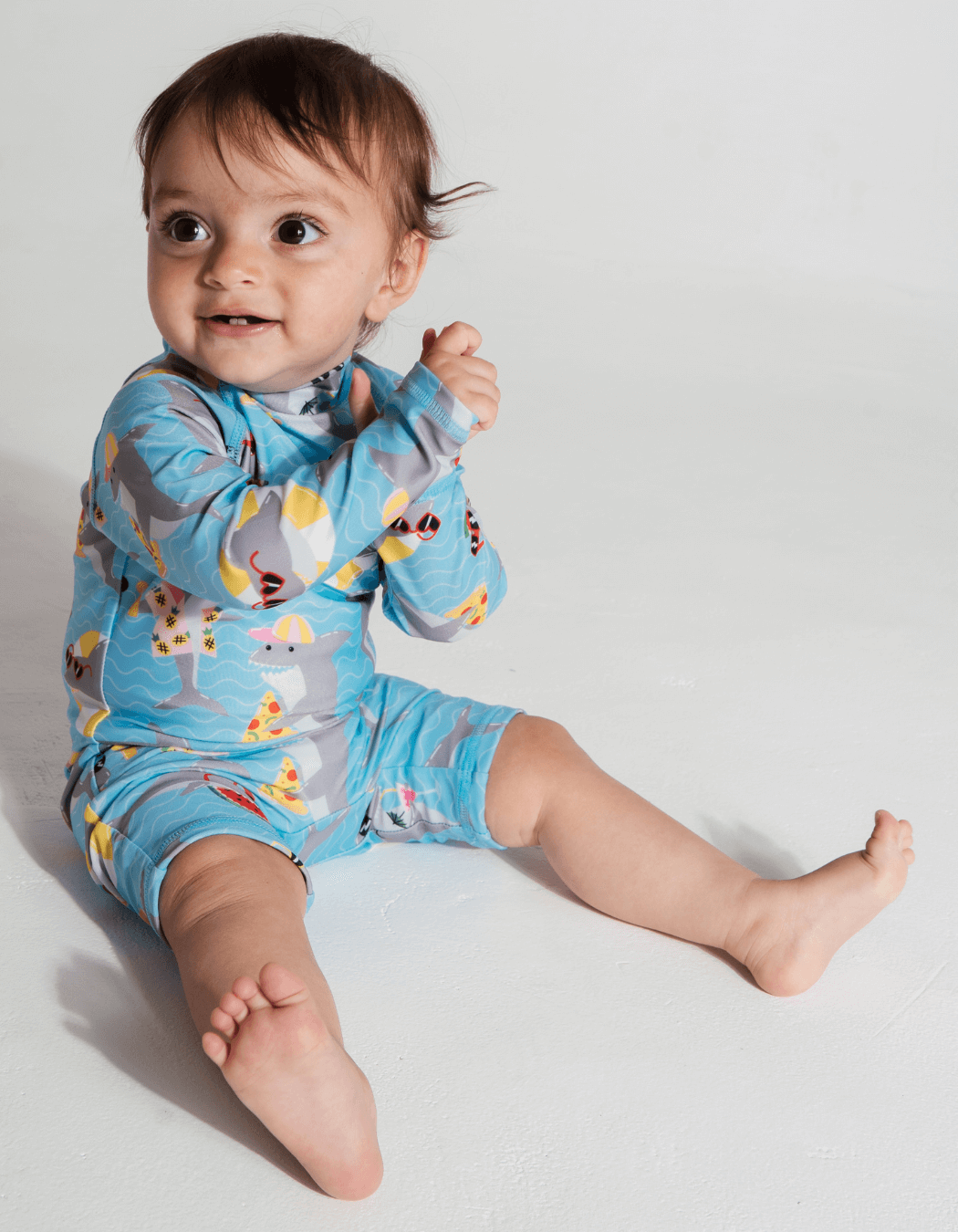 Shark swimsuit baby online