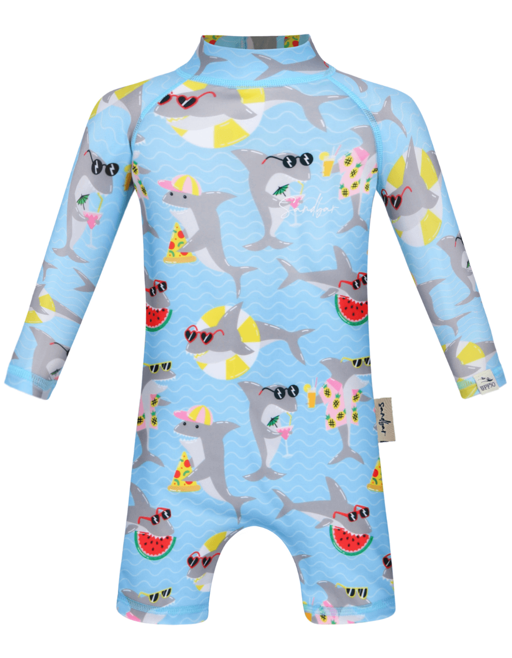 Sandbar_upf50_Baby_Swim_suit_watermelon_shark