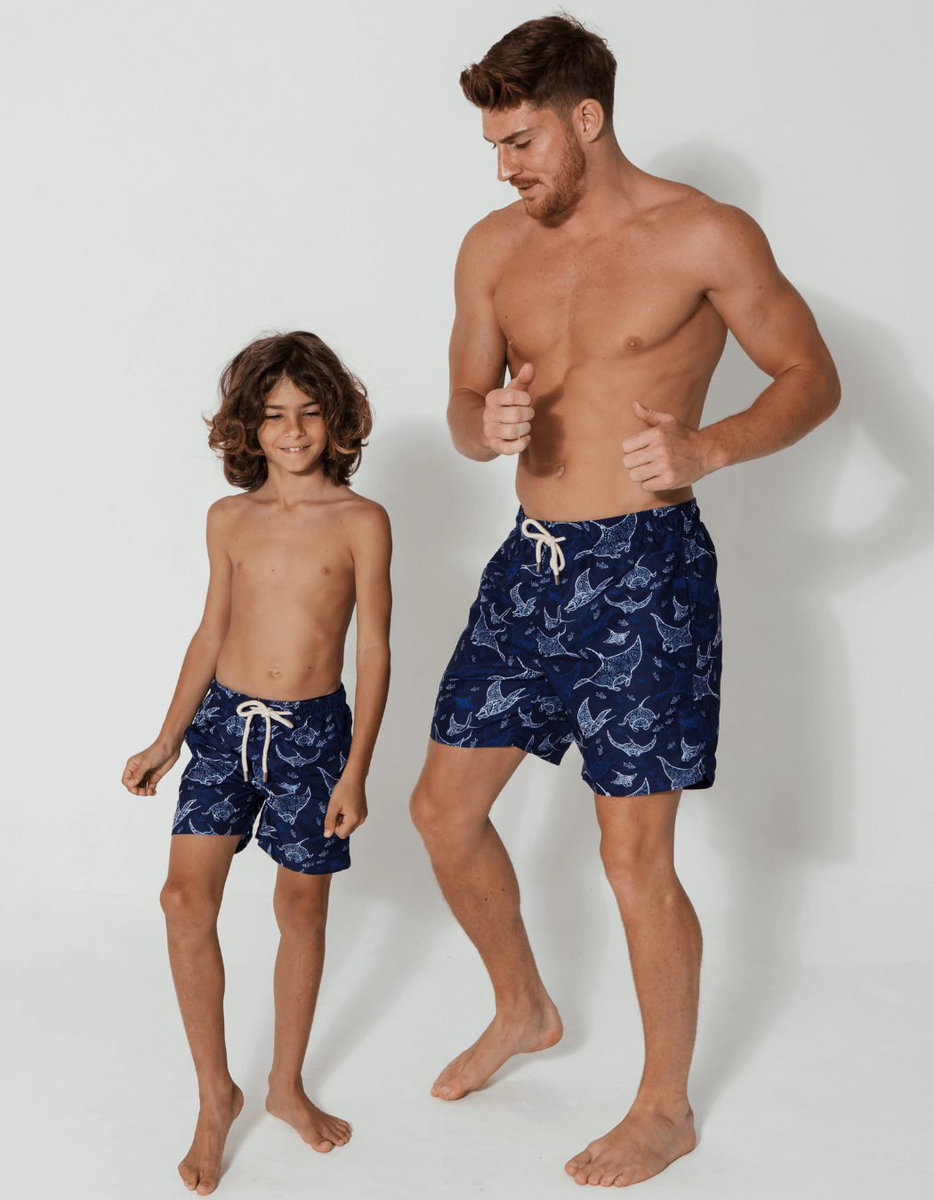 Sandbar_father_and_son_swim_shorts_ocean_manta
