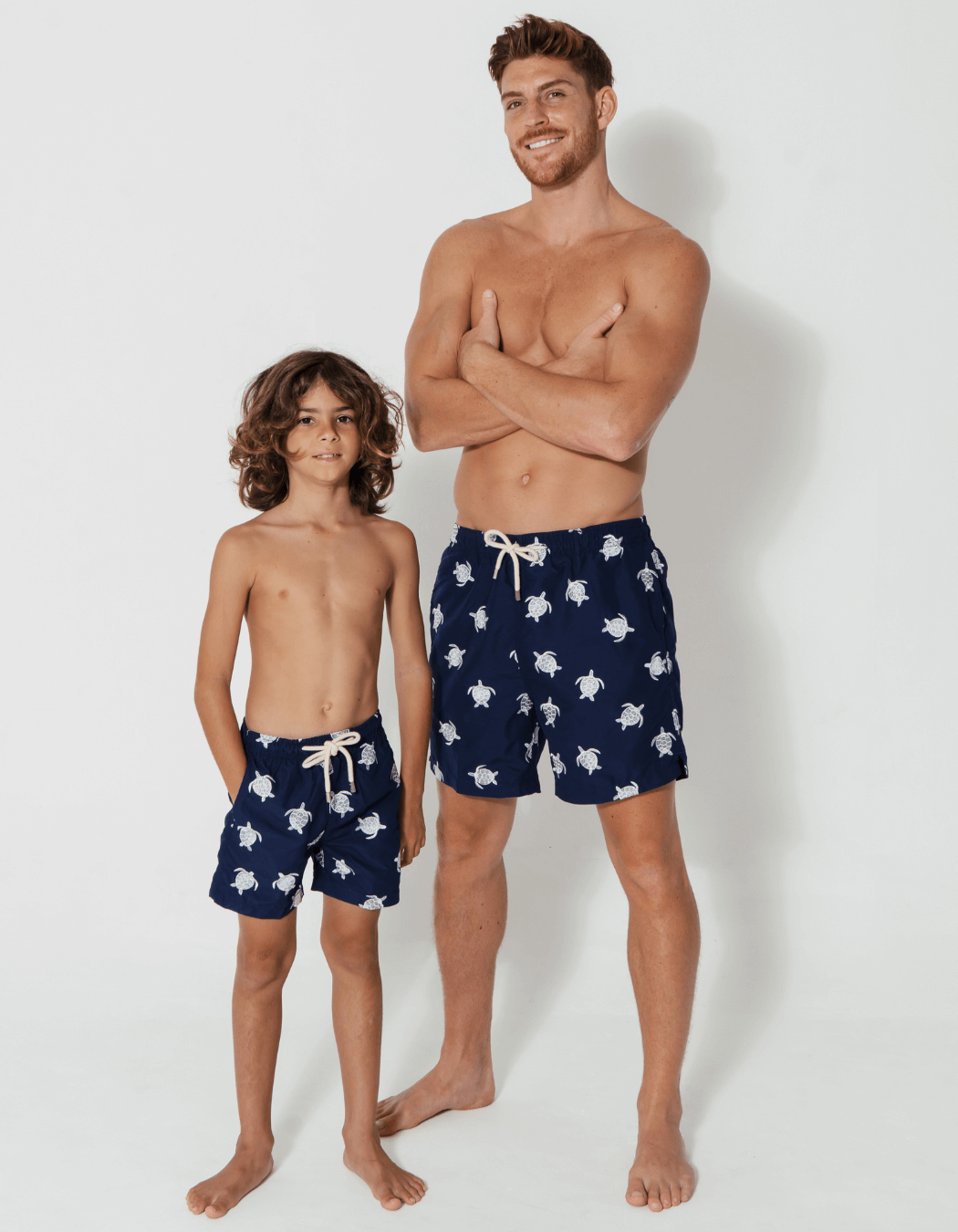 Sandbar_father_and_son_swim_shorts_embroidered_turtle