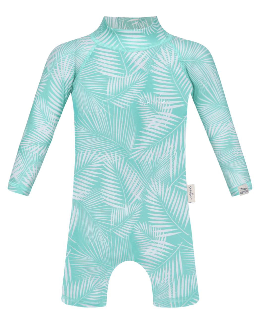 Sandbar_upf50_Baby_Swim_suit_green_fern
