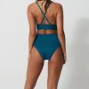 Sandbar_swimwear_family_matching_ribbed_bikini_high_waist_swimsuit_eco_recycled_teal